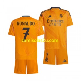 Camisolas de futebol Real Madrid Cristiano Ronaldo 7 Criança Equipamento Alternativa 2024/25 Manga Curta